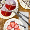 ZVK Gold Party Paper Plates, Pack of 24 White 18cm