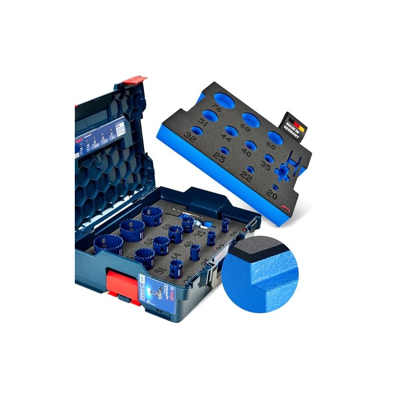 APTEX Foam Insert Suitable for Bosch Expert Hole Saws 20-76