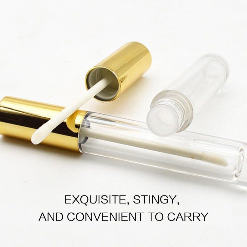 TSUOUKL Pack of 5 10 ml Empty Lip Gloss Tubes,