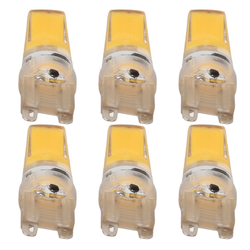 6pcs G9 LED Light Bulb COB Dimmable Professional G9 LED