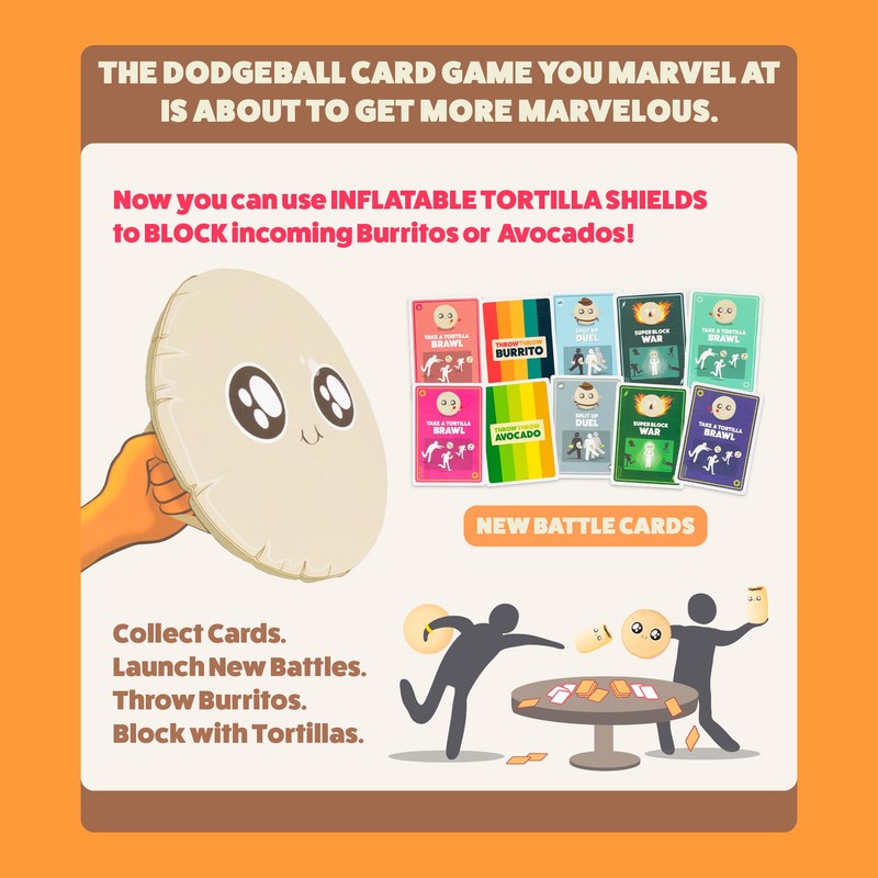 Exploding Kittens Block Block Burrito Expansion Pack 2-6 Players -