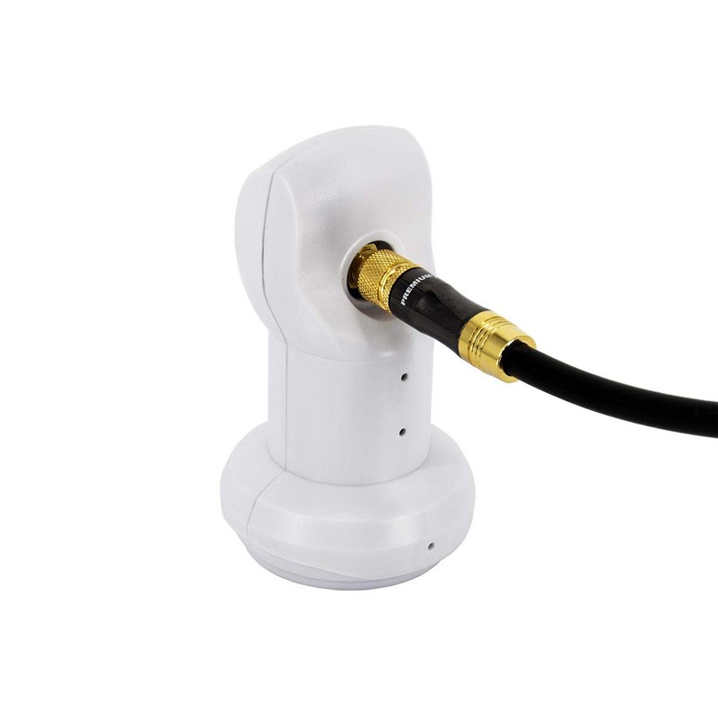 PremiumX Single LNB Digital SAT for 1 Subscriber White Receiver
