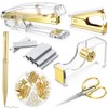 Office Supplies Set Desk Accessory Kit, Acrylic Stapler Set Staple