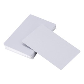 Kodrily 50Pcs Blank Metal Business Cards 86 x 54 x 0.22mm Aluminum Sheet Name Card, Business Card Blanks 0.01IN Thickness, Office Metal Engraving Name Cards 3.4 x 2.1IN (Silver)