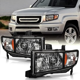 ACANII - For 2006-2014 Honda Ridgeline Headlights Headlamps Replacement 06-14 Driver + Passenger Side