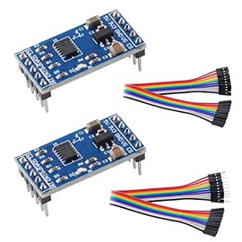 Wishiot ADXL345 Digital Accelerometer Module IIC/SPI 3-Axis Inclination Tilt Sensor with 10Pin Female to Female/Female to Male Dupont Cable for Arduino Raspberry Pi (Pack of 2)
