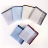 HOULIFE Men's Handkerchiefs with Stripe, Soft Cotton Hankies for Men