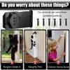 Keyless Hasp Latch Lock, 3-Digit Cabinet Combination Lock, Mechanical Password