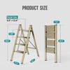 WOA WOA 4 Step Ladder, Foldable Step Stool, Aluminum Lightweight