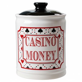 Cottage Creek Casino Money Jar - Slot Machine Piggy Bank, Handheld Game Coin Bank, Theme Party Decorations, Birthday Gifts for Women and Him, Gambling Gift