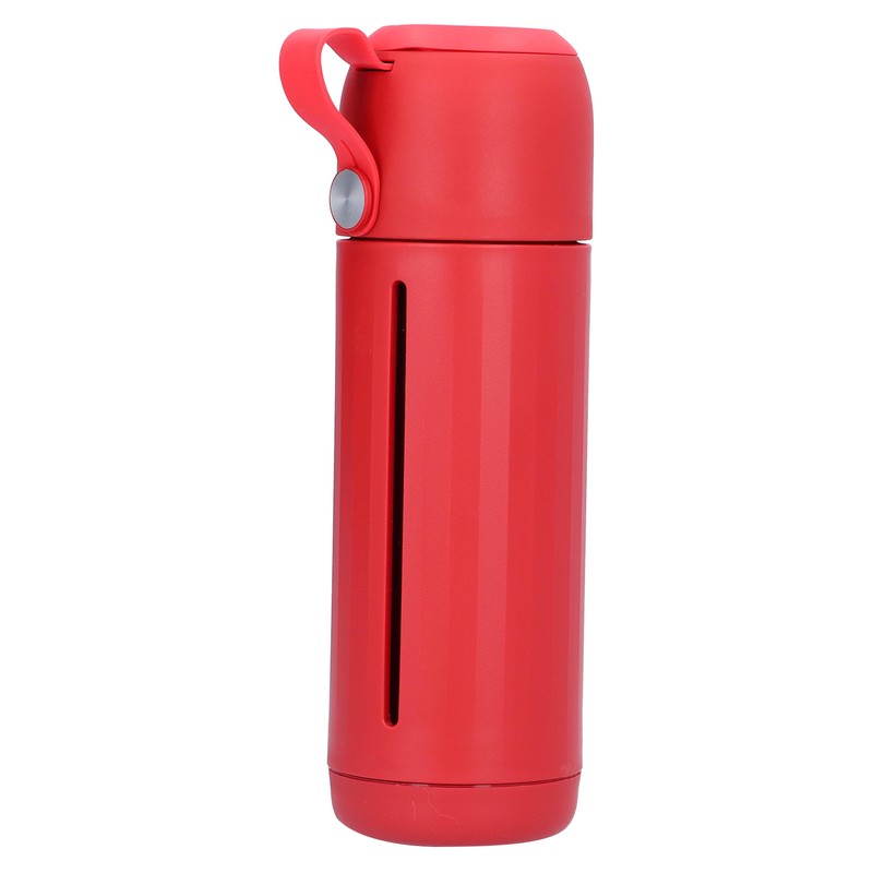 310ml Glass Cup with Lid Portable Dual Purpose Water Mug