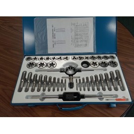 45pcs/Set Metric tap & die Set coarse & fine 6mm to 24mm #TND-MM-45-new