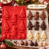 1-Piece Christmas Gnome Ornament Silicone Chocolate Mold, 10-Cavity