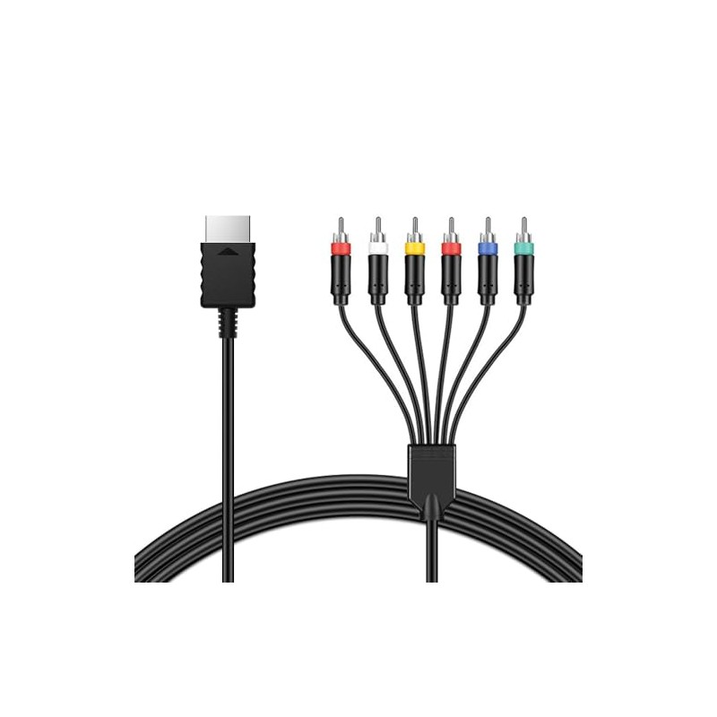 Azduou Premium Ypbpr Component Video Cable for PS2/3 with True