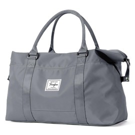 SZLX for Ryanair Airlines Cabin Bag 40x20x25 Underseat Foldable Travel Duffel Bag Holdall Tote Carry on Hand Luggage Overnight for Women and Men 20L（Grey）