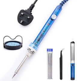 Soldering Iron Kit 60W,Electric Soldering Iron,Soldering & Desoldering Equipment,Temperature Controlled Micro Soldering Iron for Electronics Repair,Jewellery
