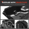 A-Premium Engine Oil Pan Sump with Drain Plug Compatible with