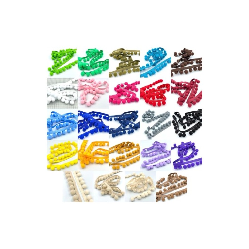 Craft Cult Jumbo Pom Pom Bobble Trim Braid - 10