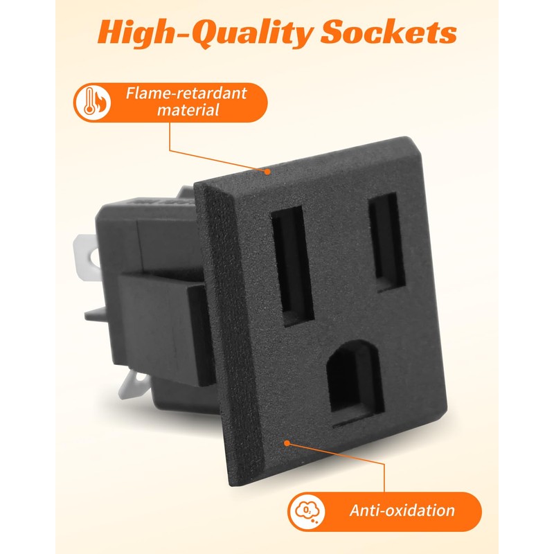 Popcorn Plug Socket Replacement Kit Fit for Great Northern Olde