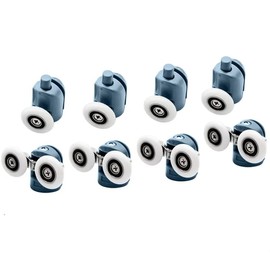 YUANQIAN Shower Door Rollers Set of 8 Shower Door Pulleys Guide Rail 23mm