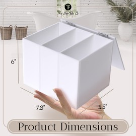 The Flow Box Co. Tampon Organizer for Bathroom _ Bathroom Accessories Organizer _ Tampon Holder for Bathroom _ Feminine Product Organizer _ Pad Organizer for Bathroom _ Tampon Case _ Tampon Organizer