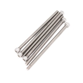 binifiMux 6pcs M6 x 120mm Full Thread 304 Stainless Steel Hex Socket Cap Bolt Screw