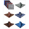 Shlax&Wing 5 Pieces Assorted Mens Pocket Square Handkerchiefs Set (Set61)