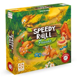Piatnik Vienna 8072" SpeedyRoll & Friends | The Funny Hedgehog Race Continues The Sequel to Game of the Year Speedy Roll, Multi-Colour