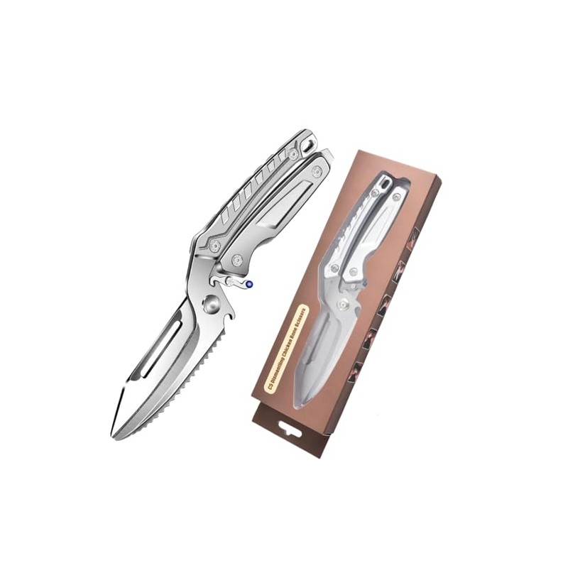 Poultry Scissors, Heavy Duty Stainless Steel Kitchen Shears, Removable Design
