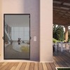 MAGZO MAGZO Hanging Screen Door, Fits Door Size 32" x 80" (Curtain Size 34' x 81'), Upgraded Fiberglass Mesh Net with Tension Rod&Hook&Loop (One Piece Can be Installed in 2 Ways), Weighted Bottom, Grey