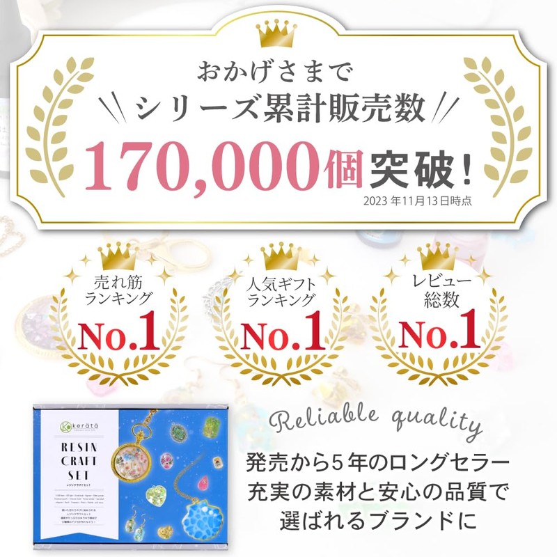 Keratta Resin Set Starter Kit for Beginners, Work Studio Box