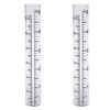 HUTNUOY 5" Rain Gauge Replacement Tube Glass for Outdoor Garden