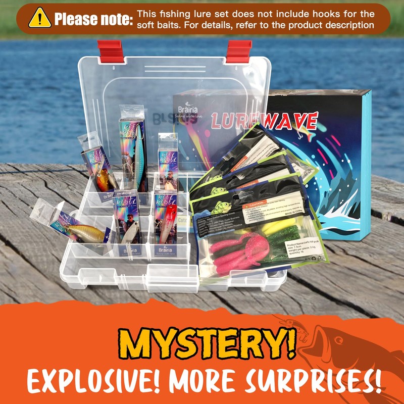 Brairia Mystery Fishing Kit - Summer Starter Set for Beginners,