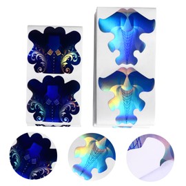 Baluue 200pcs Nail Paper Holder Nail Stickers for Nail Art Nail Tip Guides Nail Forms Short Nails Nail Art Stickers French Tips Stickers Nail Art Tips Nail Art Guide Stickers