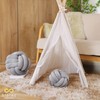 Sioloc Soft Knot Ball Pillows,Round Throw Pillow Cushion Home Decoration