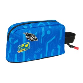 Safta HOT WHEELS LET'S RACE - Thermal Breakfast Holder, Thermo, Pencil Case, Quality and Maximum Resistance, Meal Holder, Recreation, 21.5 x 6.5 x 12 cm, Blue/Black, M, Casual