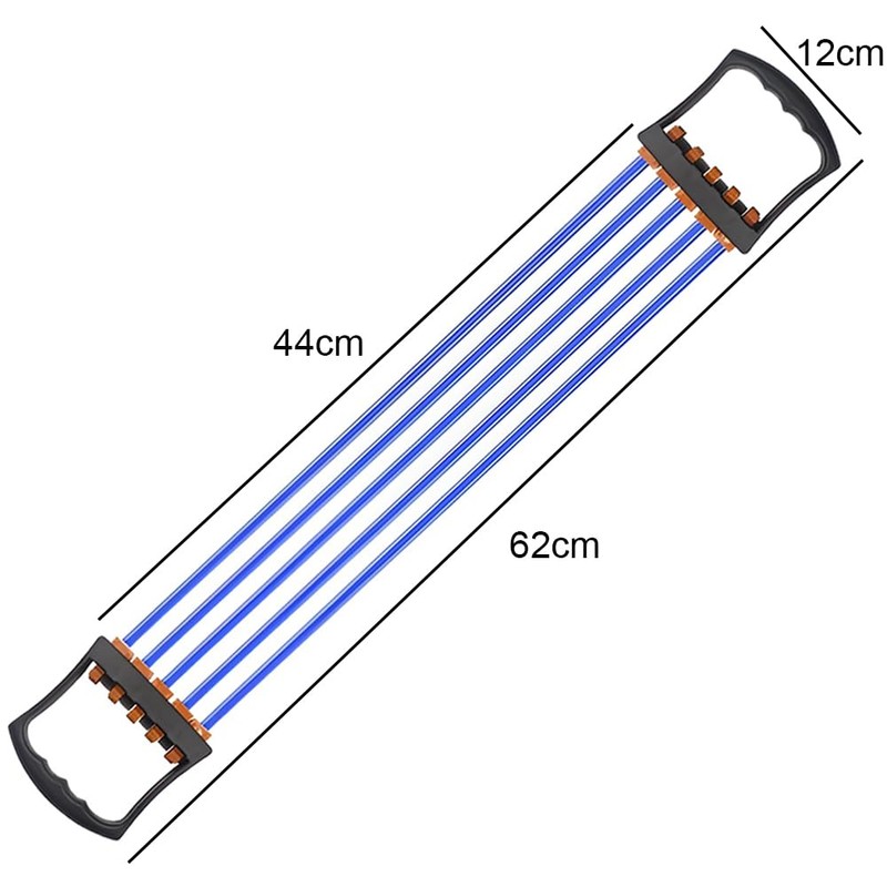 MTSDM 2Pcs Chest Expander, 5 Tubes Removable Ajustable Arm Strength