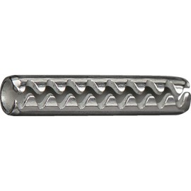 Trusco Y843-0420 Corrugated Spring Roll Pins, Stainless Steel, 0.1 x 8.8 inches (4 x 20 mm), Pack of 10, Small Quantity