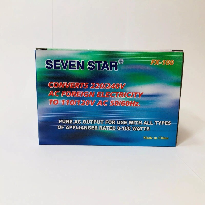 Seven Star 6-PK 20/240 To 110/120 Volt ITALY & EU