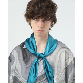 Molans 35 Inch Solid Color Wild Rag, Pure Cowboy Bandanas Oversize Western Neckerchief Bolo Head Scarf for Men Women