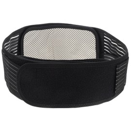 Healvian Heated Lumbar Support Belt Self-heating Waist Band for Lower Back Unisex Design for and Muscle Recovery for Sports and Everyday Use Black