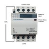 Lighting Contactor 60 Amp 4 Pole 120V Coil, 30A, 40A
