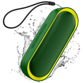 LENRUE Bluetooth Speakers, Waterproof Portable Speakers with TWS, 24 Playtime, Stereo Sound, Wireless for Home Shower Pool Beach Outdoor (Green)