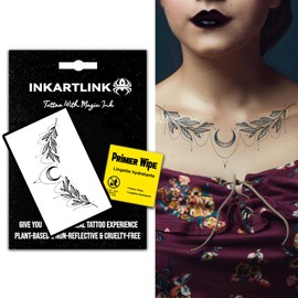 INKARTLINK Semi Permanent Tattoo, Temporary Tattoo, party tattoo, beautiful and realistic design, fun tattoo experience, cruelty-free, non-reflective, waterproof (Star Moon Goddess)