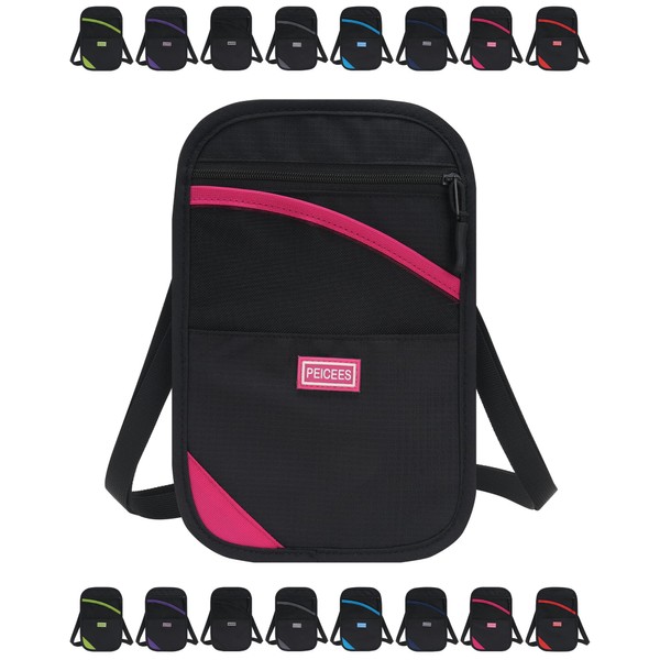 Peicees Neck Wallet, RFID Blocking Passport Holder, Easy to Conceal