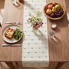 Artoid Mode Sage Green Boho Farmhouse Cotton Woven Table Runner,