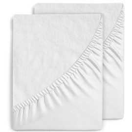 Mattress Protector, 90 x 200 cm, Pack of 2, Waterproof Mattress Topper, Fitted Sheet Protection, Moisture Protection, Cotton/Microfibre Incontinence Pad, Breathable Cover, for Bed, Washable