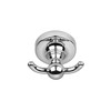 Croydex Glue-Fix Worcester Double Robe Hook, Easy Fit No Drilling