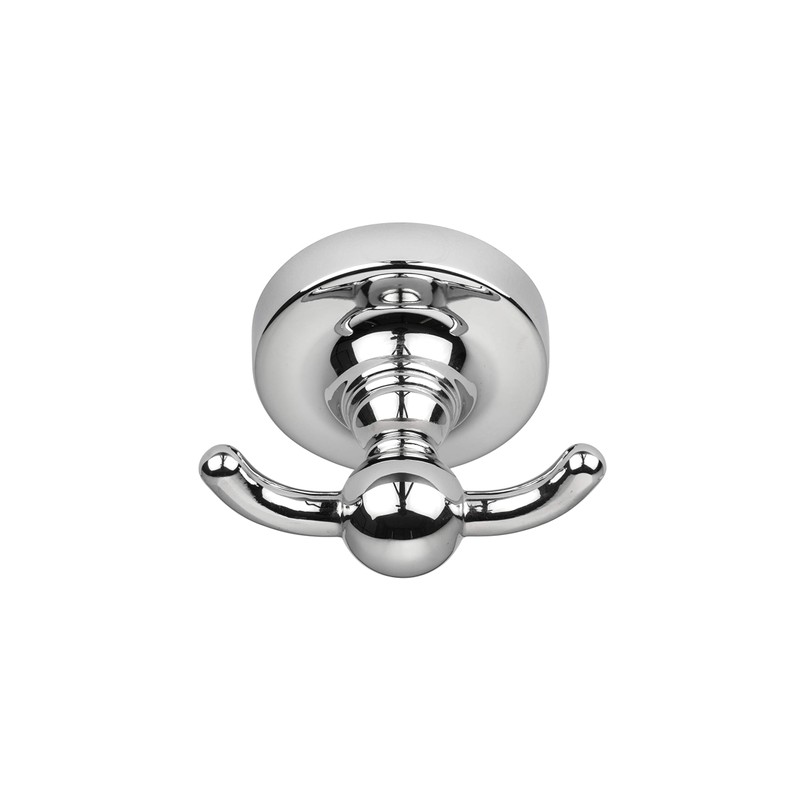 Croydex Glue-Fix Worcester Double Robe Hook, Easy Fit No Drilling
