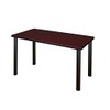 Regency Kee 48 by 24-Inch Training Table, Mahogany/Black